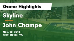 Skyline  vs John Champe   Game Highlights - Nov. 28, 2018