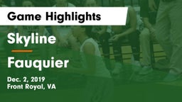 Skyline  vs Fauquier  Game Highlights - Dec. 2, 2019