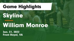 Skyline  vs William Monroe Game Highlights - Jan. 31, 2022