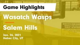 Wasatch Wasps vs Salem Hills  Game Highlights - Jan. 26, 2021
