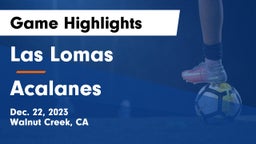 Las Lomas  vs Acalanes  Game Highlights - Dec. 22, 2023