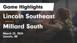 Lincoln Southeast  vs Millard South  Game Highlights - March 23, 2024