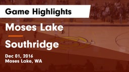Moses Lake  vs Southridge  Game Highlights - Dec 01, 2016