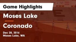 Moses Lake  vs Coronado Game Highlights - Dec 28, 2016