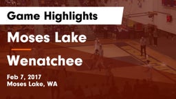 Moses Lake  vs Wenatchee  Game Highlights - Feb 7, 2017