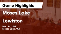 Moses Lake  vs Lewiston Game Highlights - Dec. 21, 2018