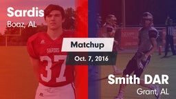 Matchup: Sardis  vs. Smith DAR  2016