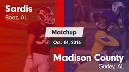 Matchup: Sardis  vs. Madison County  2016