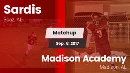 Matchup: Sardis  vs. Madison Academy  2017