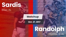 Matchup: Sardis  vs. Randolph  2017