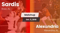 Matchup: Sardis  vs. Alexandria  2018