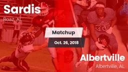 Matchup: Sardis  vs. Albertville  2018