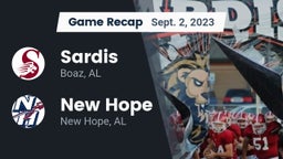 Recap: Sardis  vs. New Hope  2023