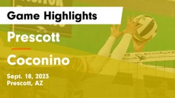 Prescott  vs Coconino  Game Highlights - Sept. 18, 2023