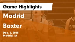 Madrid  vs Baxter Game Highlights - Dec. 6, 2018