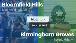 Matchup: Bloomfield Hills vs. Birmingham Groves  2018