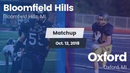 Matchup: Bloomfield Hills vs. Oxford  2018