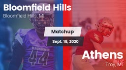 Matchup: Bloomfield Hills vs. Athens  2020