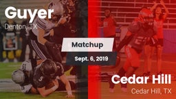 Matchup: Guyer  vs. Cedar Hill  2019