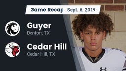 Recap: Guyer  vs. Cedar Hill  2019