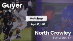Matchup: Guyer  vs. North Crowley  2019