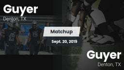 Matchup: Guyer  vs. Guyer  2019
