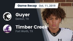 Recap: Guyer  vs. Timber Creek  2019