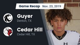 Recap: Guyer  vs. Cedar Hill  2019