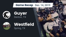 Recap: Guyer  vs. Westfield  2019