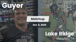 Matchup: Guyer  vs. Lake Ridge  2020