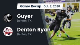Recap: Guyer  vs. Denton Ryan  2020