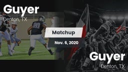 Matchup: Guyer  vs. Guyer  2020