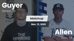 Matchup: Guyer  vs. Allen  2020