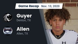 Recap: Guyer  vs. Allen  2020