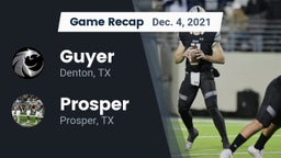 Recap: Guyer  vs. Prosper  2021