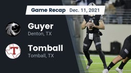Recap: Guyer  vs. Tomball  2021
