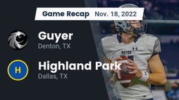 Recap: Guyer  vs. Highland Park  2022