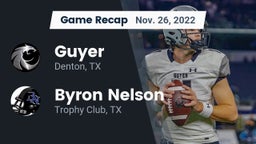 Recap: Guyer  vs. Byron Nelson  2022