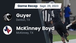 Recap: Guyer  vs. McKinney Boyd  2023