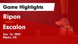 Ripon  vs Escalon  Game Highlights - Jan. 16, 2024