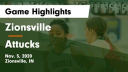 Zionsville  vs Attucks  Game Highlights - Nov. 5, 2020