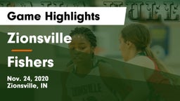 Zionsville  vs Fishers  Game Highlights - Nov. 24, 2020