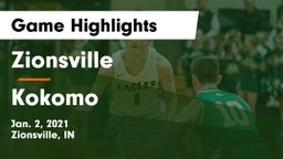 Zionsville  vs Kokomo  Game Highlights - Jan. 2, 2021