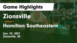 Zionsville  vs Hamilton Southeastern  Game Highlights - Jan. 22, 2021