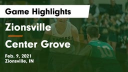 Zionsville  vs Center Grove  Game Highlights - Feb. 9, 2021