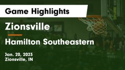 Zionsville  vs Hamilton Southeastern  Game Highlights - Jan. 20, 2023