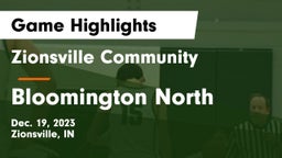 Zionsville Community  vs Bloomington North  Game Highlights - Dec. 19, 2023