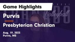 Purvis  vs Presbyterian Christian  Game Highlights - Aug. 19, 2023