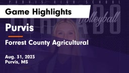 Purvis  vs Forrest County Agricultural  Game Highlights - Aug. 31, 2023