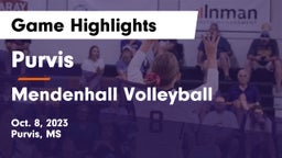 Purvis  vs Mendenhall Volleyball Game Highlights - Oct. 8, 2023